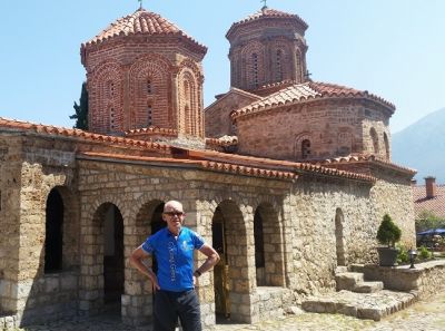 Phillip Stapleton Cycling on the  tour with redspokes